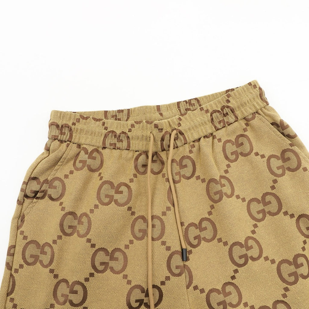 Gucci All-Over Large Double G Print Shorts