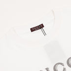 Gucci Double-Image Letter Embroidery Short-Sleeve Top