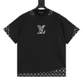 Louis Vuitton Short-Sleeve T-Shirt with Embroidered Leather Logo