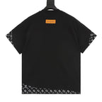 Louis Vuitton Short-Sleeve T-Shirt with Embroidered Leather Logo