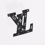 Louis Vuitton Short-Sleeve T-Shirt with Embroidered Leather Logo