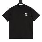 Louis Vuitton Short-Sleeve T-Shirt with Star-Motif and Embroidered LV Logo