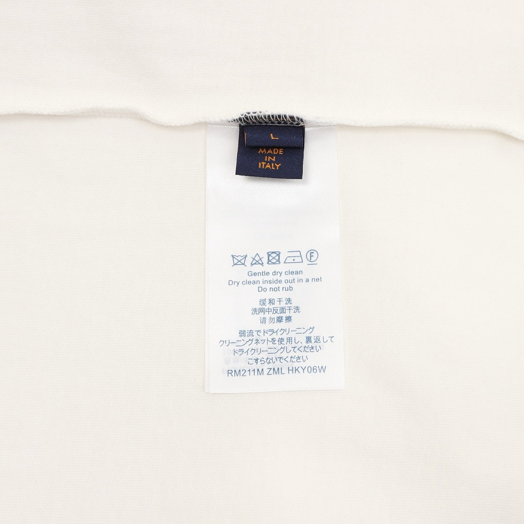 Louis Vuitton Short-Sleeve T-Shirt with Star-Motif and Embroidered LV Logo