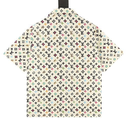 Louis Vuitton Printed Mulberry Silk Short-Sleeve Shirt