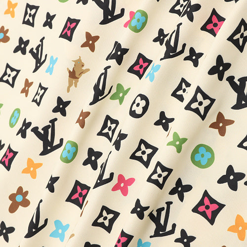 Louis Vuitton Printed Mulberry Silk Short-Sleeve Shirt