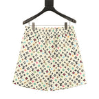 Louis Vuitton Printed Mulberry Silk Shorts