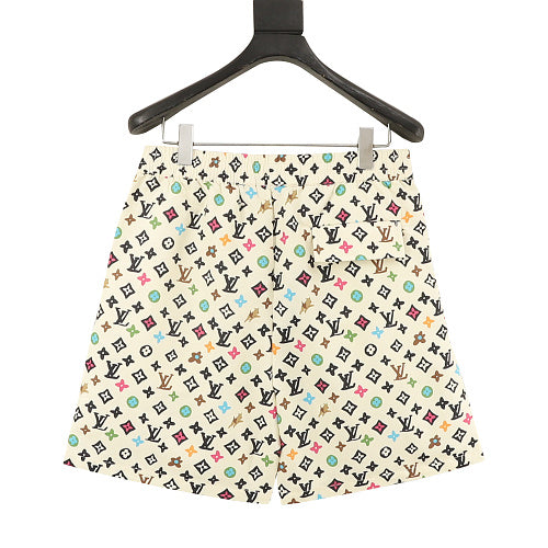 Louis Vuitton Printed Mulberry Silk Shorts