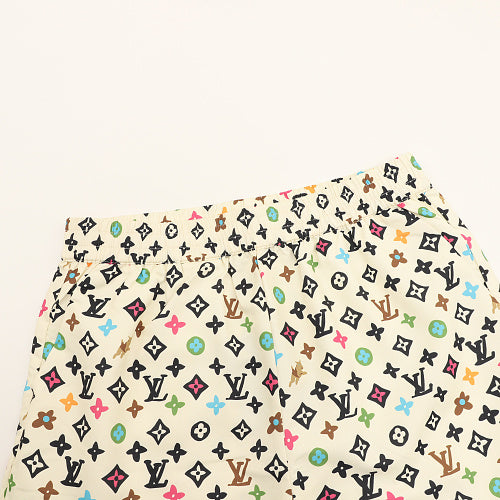 Louis Vuitton Printed Mulberry Silk Shorts