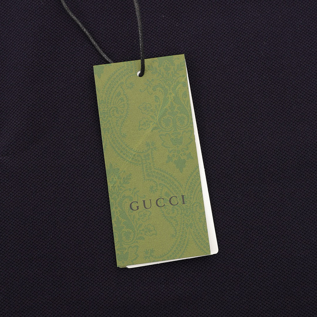 Gucci Short-Sleeve Polo with Embroidered Double G Emblem on the Chest