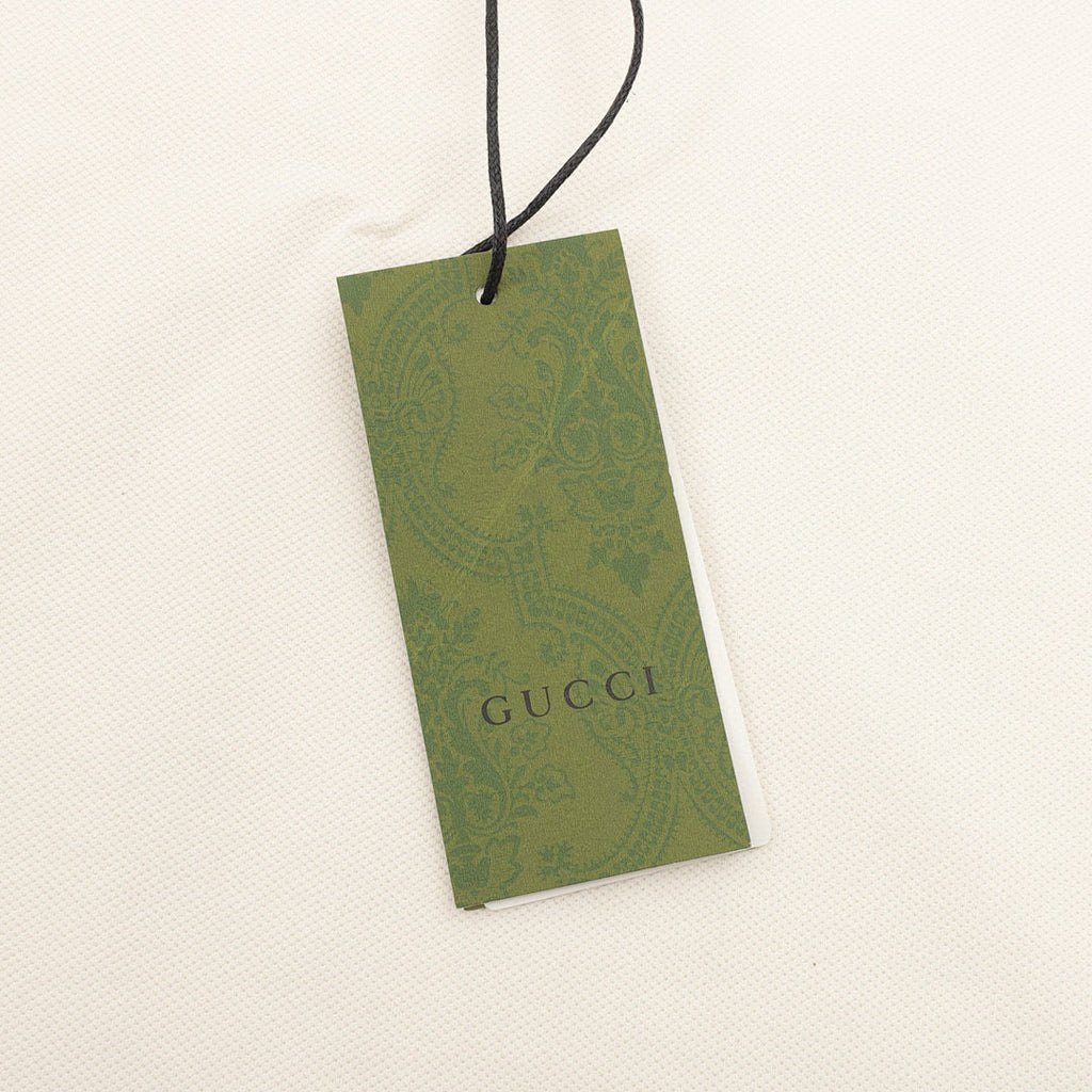 Gucci Short-Sleeve Polo with Embroidered Double G Emblem on the Chest