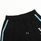 Louis Vuitton Shorts with Blue Side Webbing and Embroidered LV Letters