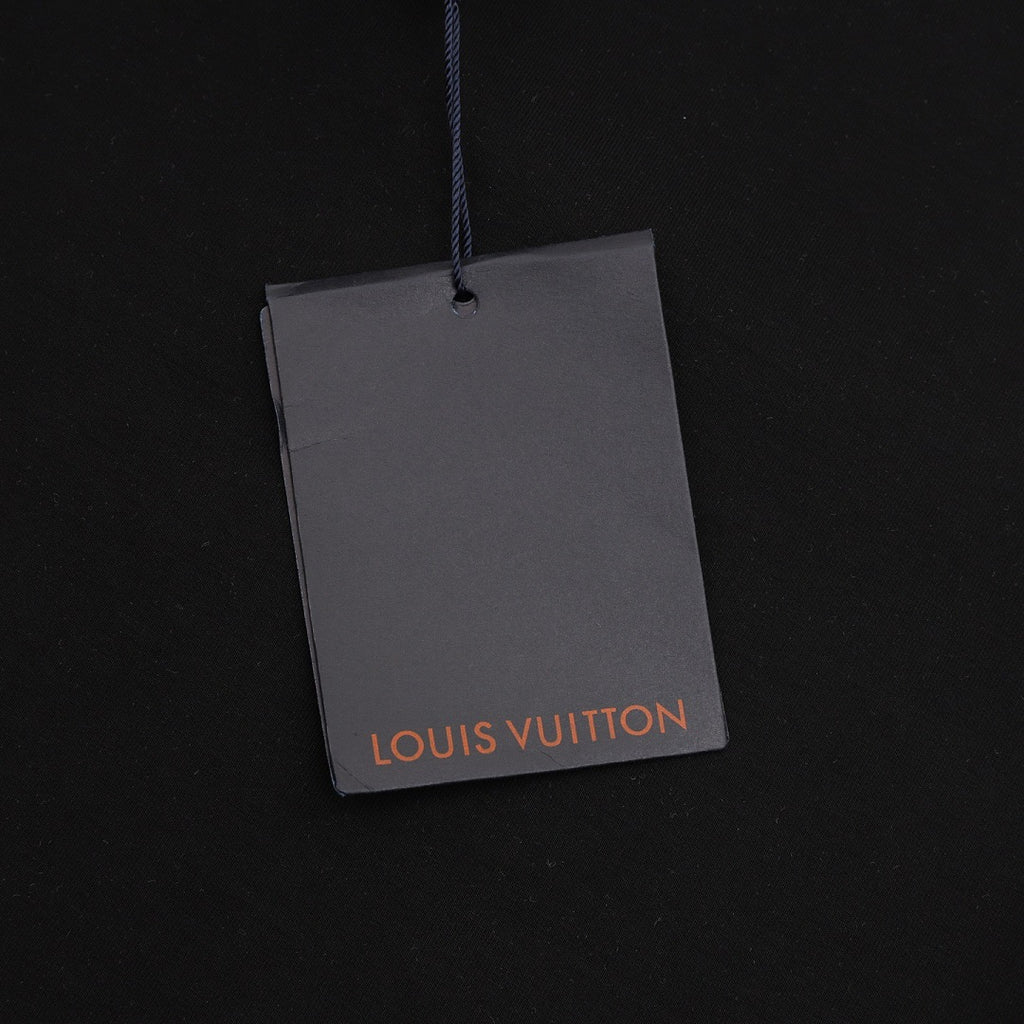 Louis Vuitton Shorts with Blue Side Webbing and Embroidered LV Letters