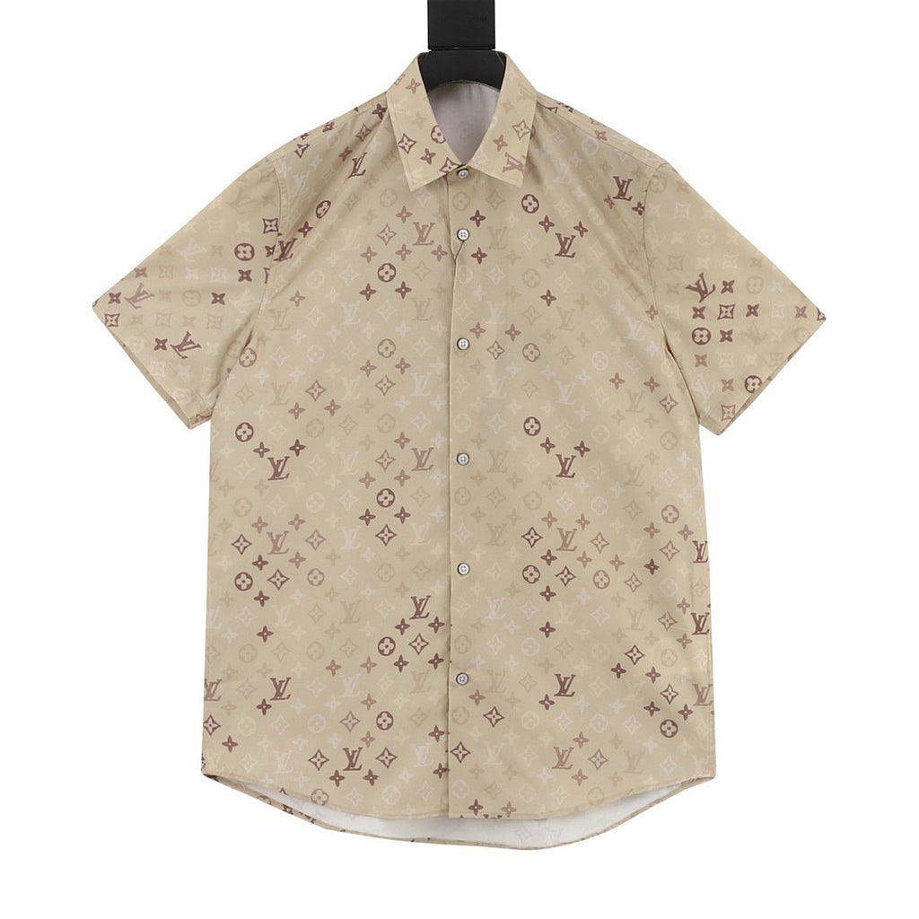 Louis Vuitton Khaki All-Over Print Shirt