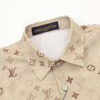 Louis Vuitton Khaki All-Over Print Shirt