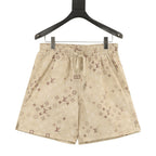 Louis Vuitton Khaki All-Over Print Shorts