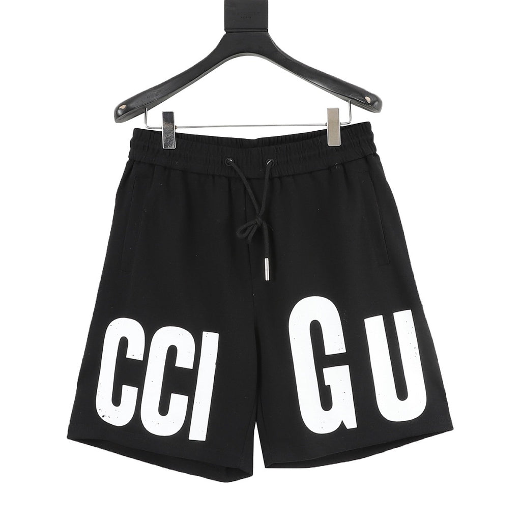 Gucci Large-Letter Drawstring Shorts