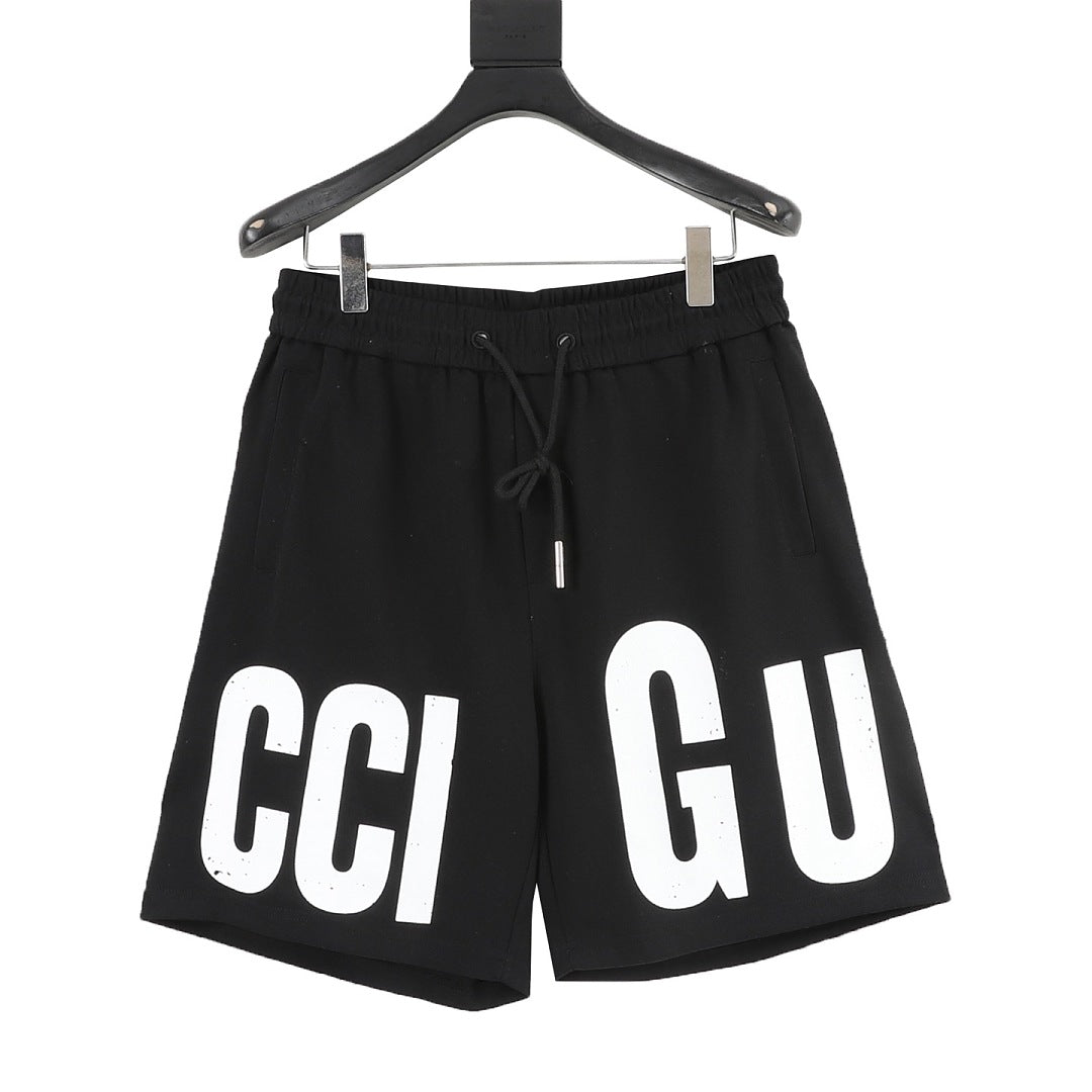 Gucci Large-Letter Drawstring Shorts