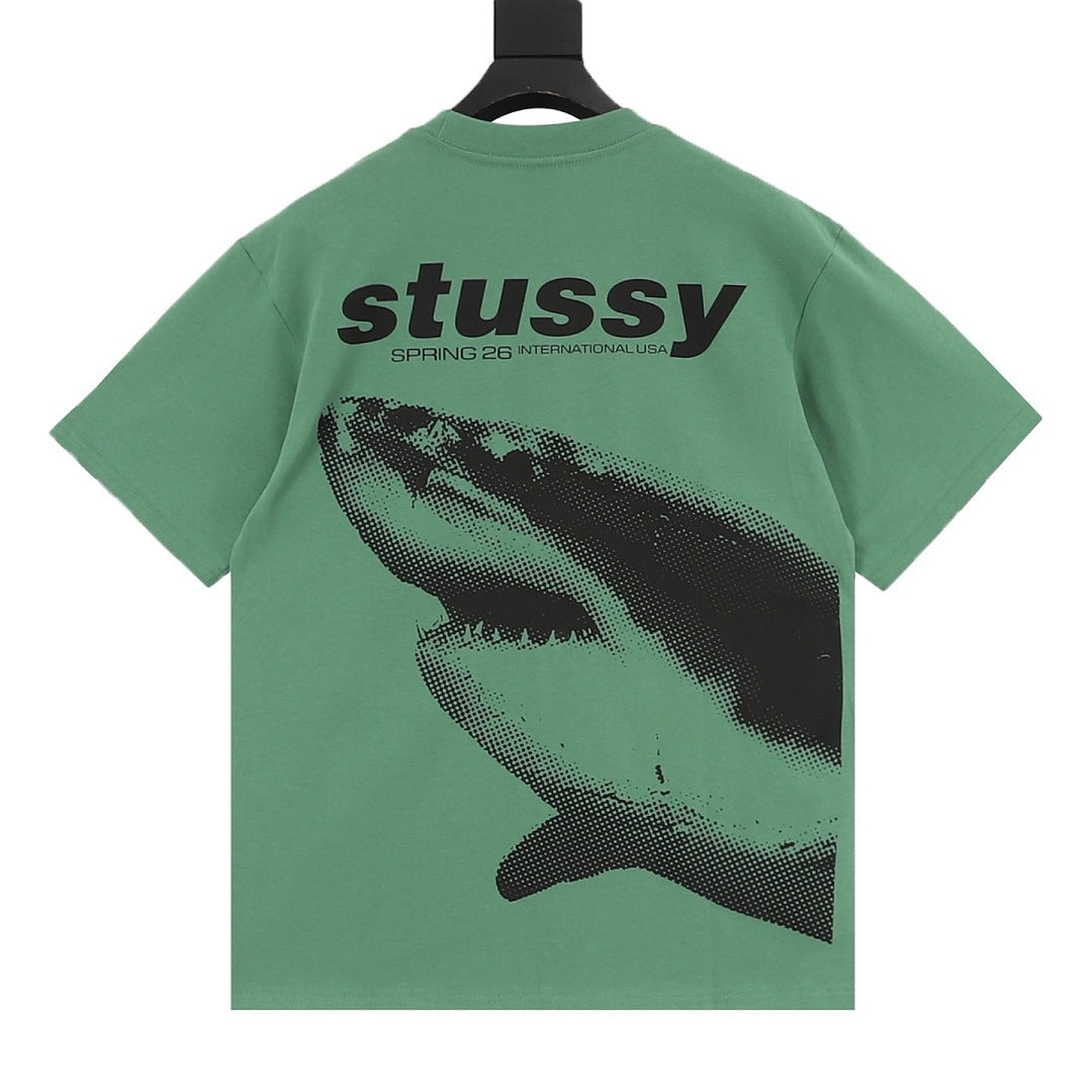 Stussy Loose-Fit All-Over Skull Print T-Shirt