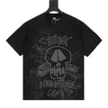 Stussy Loose-Fit All-Over Skull Print T-Shirt