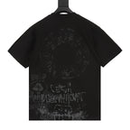 Stussy Loose-Fit All-Over Skull Print T-Shirt