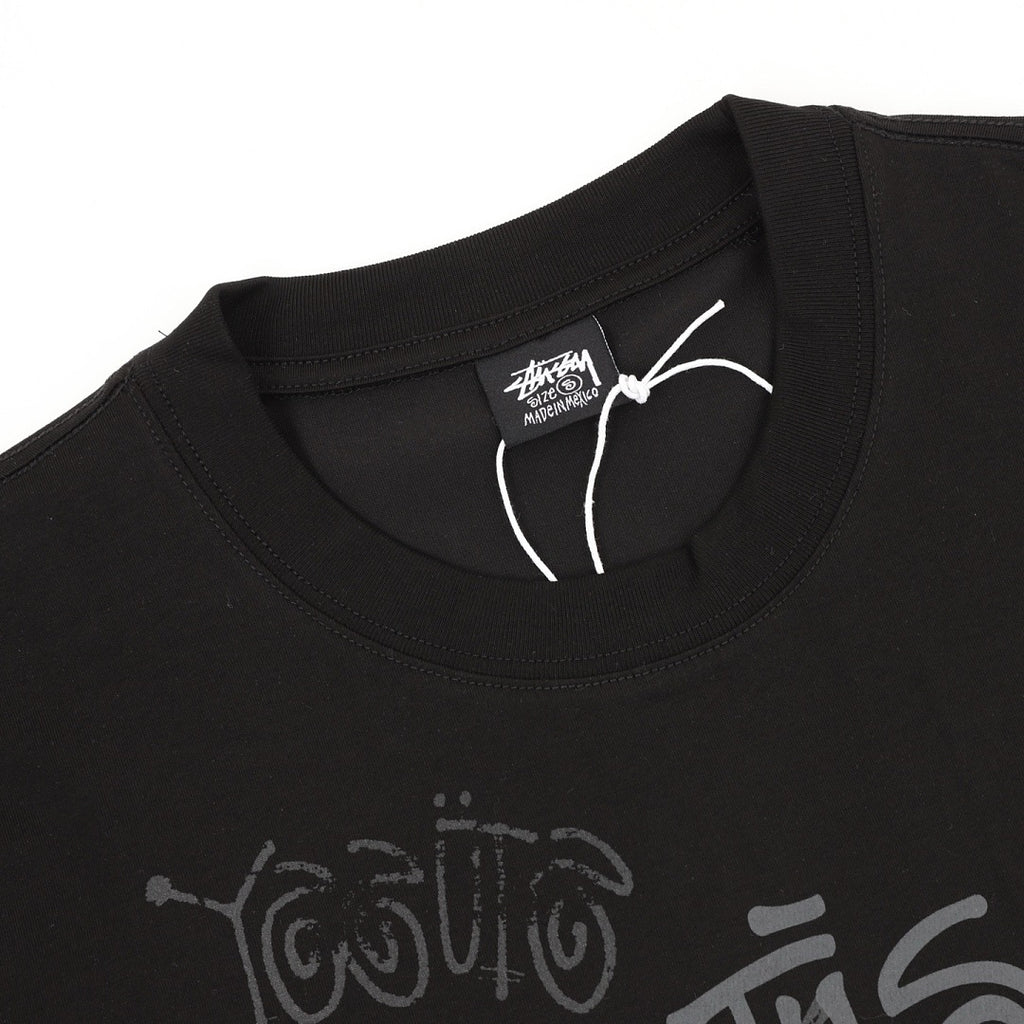 Stussy Loose-Fit All-Over Skull Print T-Shirt