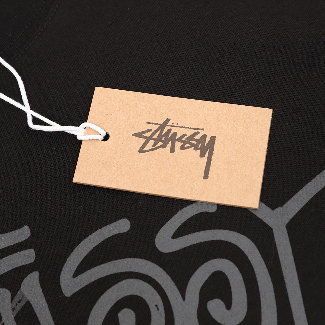 Stussy Loose-Fit All-Over Skull Print T-Shirt
