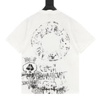 Stussy Loose-Fit All-Over Skull Print T-Shirt