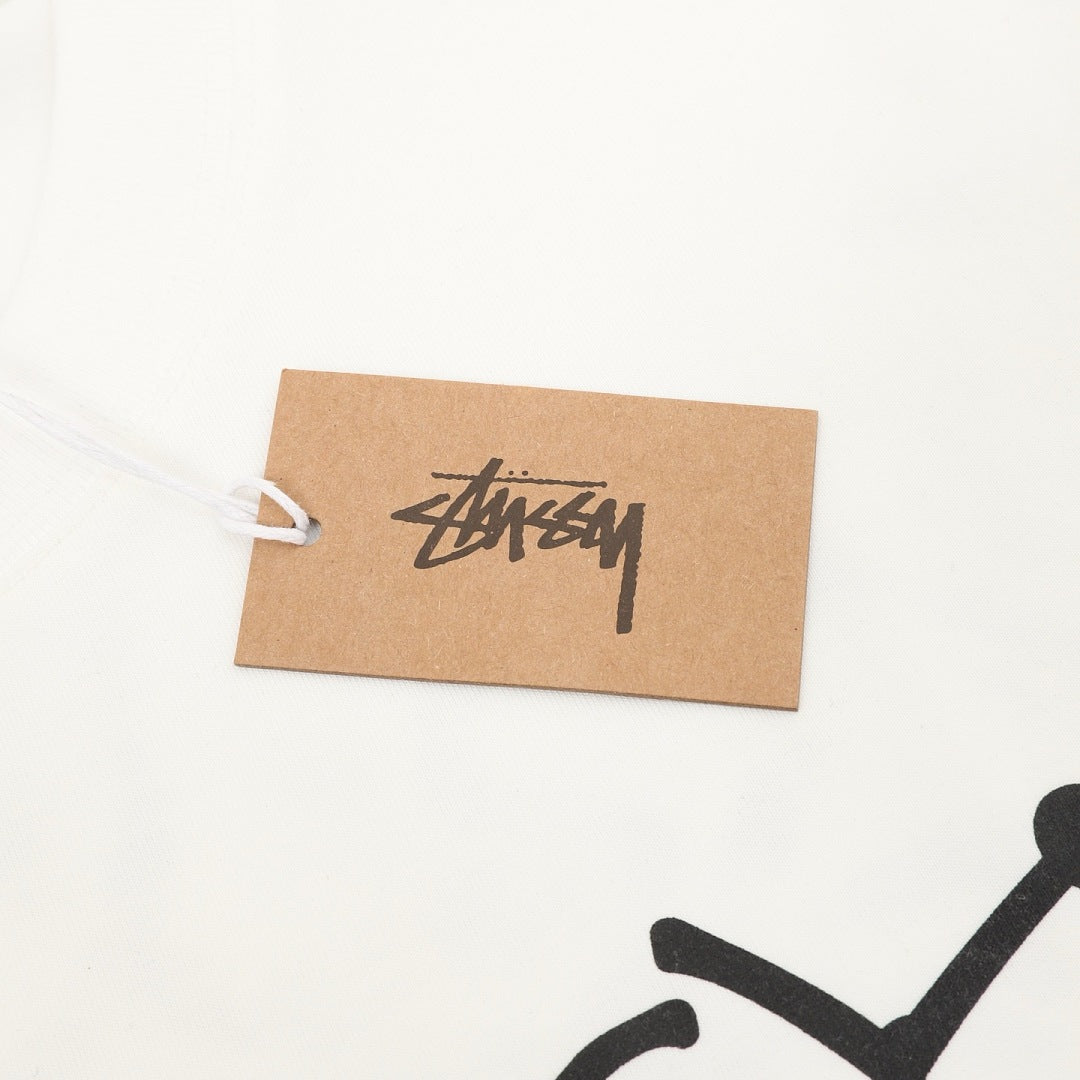 Stussy Loose-Fit All-Over Skull Print T-Shirt
