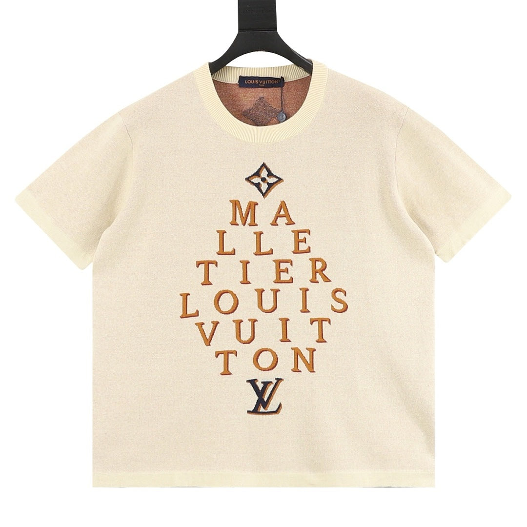 Louis Vuitton Monogram Jacquard Knit Short-Sleeved T-Shirt