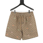 Gucci All-Over Colorful Label Jacquard Shorts