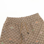 Gucci All-Over Colorful Label Jacquard Shorts