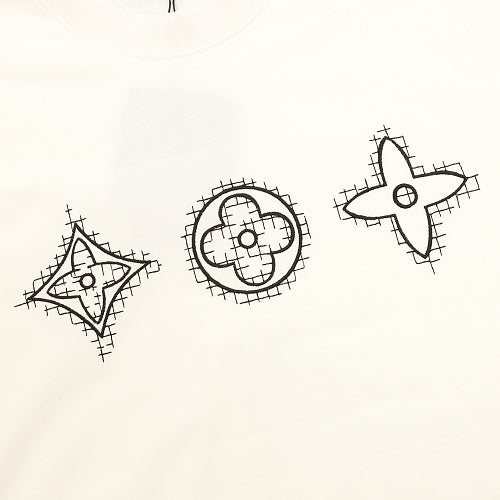 Louis Vuitton Monogram Flower & Bead Embroidered Short-Sleeve Shirt