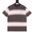 Louis Vuitton Short-Sleeved Knit Top with Color-Block Striped Panels