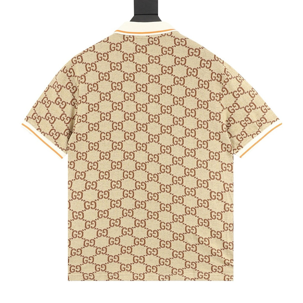 Gucci Double G All-Over Logo Jacquard T-Shirt