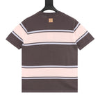 Louis Vuitton Short-Sleeved Knit Top with Color-Block Striped Panels