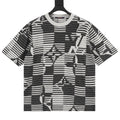 Louis Vuitton Striped Monogram Jacquard Knit Short-Sleeve Top