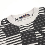 Louis Vuitton Striped Monogram Jacquard Knit Short-Sleeve Top