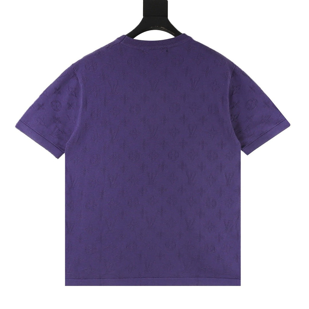Louis Vuitton Monogram Jacquard Knit Short-Sleeve Top