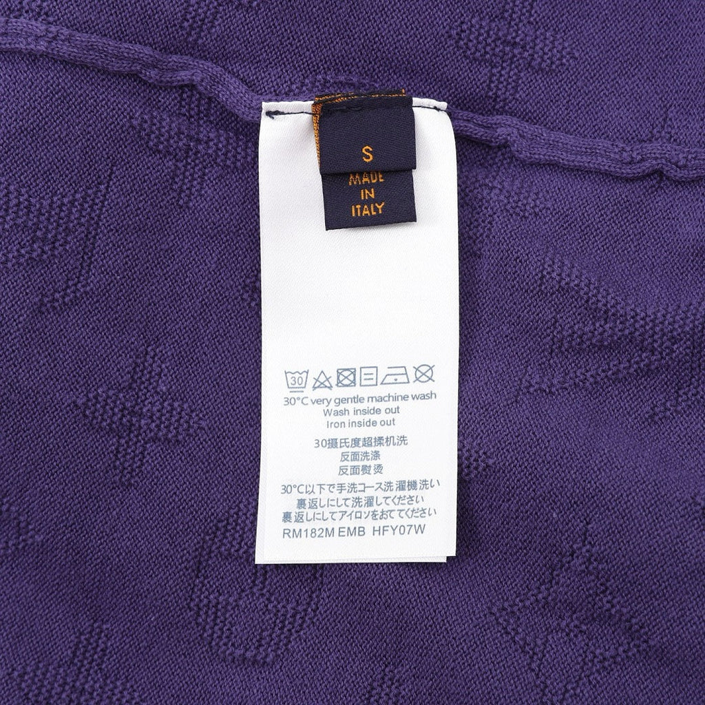 Louis Vuitton Monogram Jacquard Knit Short-Sleeve Top