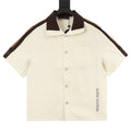 Louis Vuitton Shoulder-Striped Embroidered Shirt