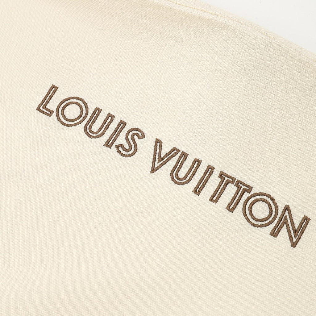 Louis Vuitton Shoulder-Striped Embroidered Shirt