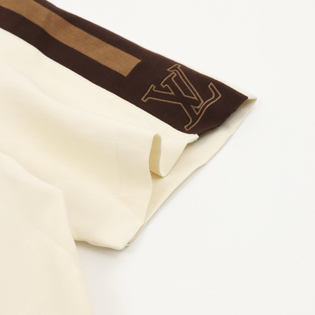Louis Vuitton Shoulder-Striped Embroidered Shirt