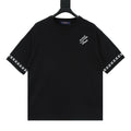 Louis Vuitton Letter Jacquard Knit T-Shirt with Cuff Detail