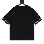 Louis Vuitton Letter Jacquard Knit T-Shirt with Cuff Detail