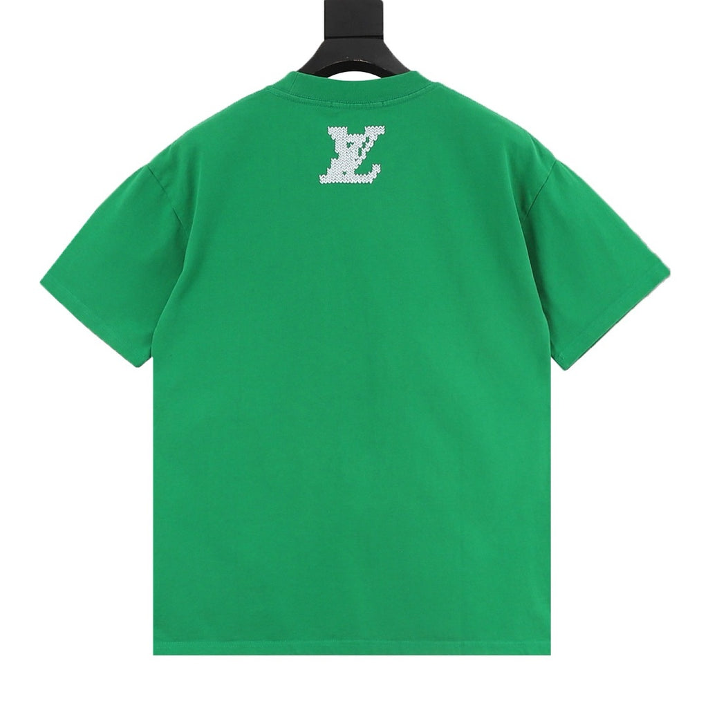 Louis Vuitton Embroidered Short-Sleeve Top