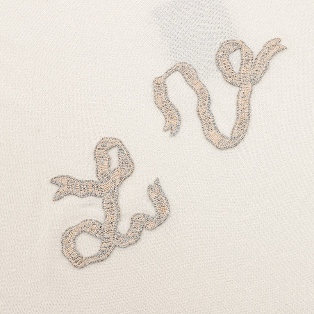 Louis Vuitton Rope-Embroidered Knitted T-Shirt