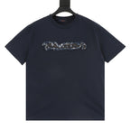 Louis Vuitton Denim Patchwork & Embroidery Short-Sleeve Shirt