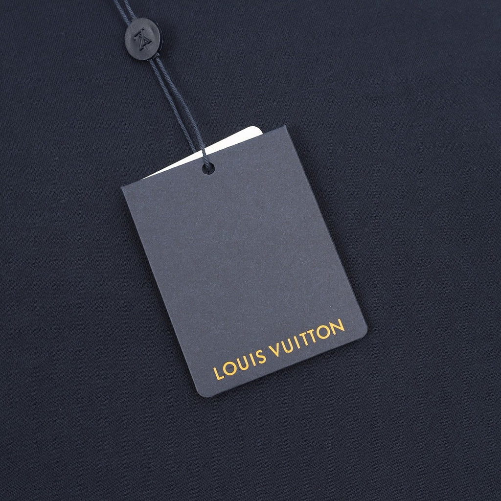 Louis Vuitton Denim Patchwork & Embroidery Short-Sleeve Shirt