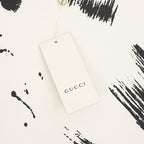 Gucci Ink-Brush Stroke Graffiti Lettering Short-Sleeve T-Shirt