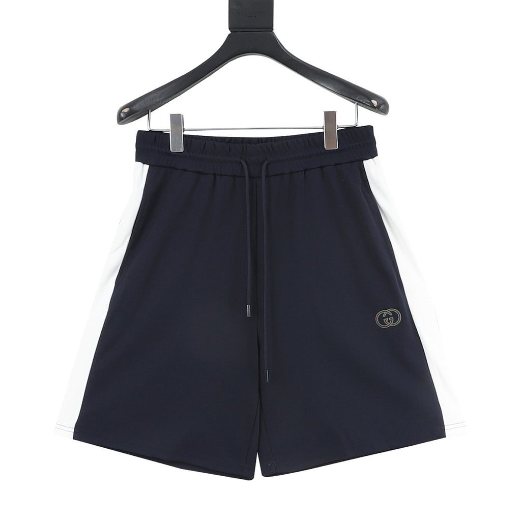 Gucci Color-block Embroidered Logo Shorts
